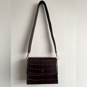 JW Pei Mini Flap Crocodile Purse